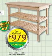 Pine Work Bench A07287-Each