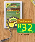 Tape Measure 5m x25mm J19696-Each