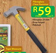 Fibreglass Claw Hammer J19692-Each