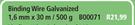 Binding Wire Galvanized 1.6mm x30m/500g B00071