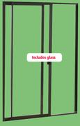Aluminium Patio Door OX 1.8m Bronze D01807-Each