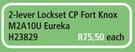 Fort Knox 2-Lever Lockset CP M2A10U Eureka H23829