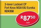 Fort Knox 3-Lever Lockset CP M3A10U Eureka H24358