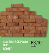 Clay Brick ROK Plaster NFP B00267-Each