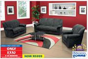 Gommagomma Jessica 3-Piece Lounge Suite