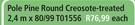 Pole Pine Round Creosote-Treated 2.4m x80/99 T01556-Each