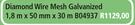 Diamond Wire Mesh Galvanized 1.8m x50mx30m B04937-Each