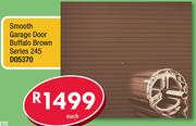 Smooth Garage Door Buffalo Brown Series 245 D05370-Each
