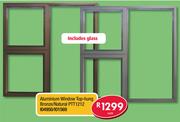 Aluminium Window Top-Hung Bronze/Natural PTT1212 I04950/I01569-Each