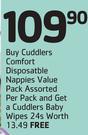 Cuddlers Comfort Disposable Nappies Value pack Assorted-Per Pack