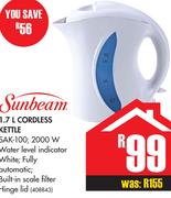 Sunbeam 1.7L Cordless Kettle