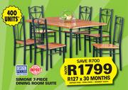 Design Plus Simone 7-Piece Dining Room Suite