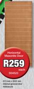 Horizontal Masonite Door D04523