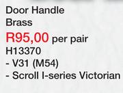 Door Handle Brass H13370-Per pair