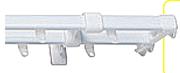 Steel Curtain Track 3m Double