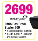 Megamaster Patio Gas Braai Sizzler 300