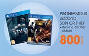 PS4 Infamous Second Son Or Thief-Each