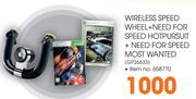Wireless Speed Wheel Plus Need For Speed Hotpersuit Plus Need For Speed Most Wanted(GP26633)