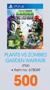 PS4 Plants VS Zombies Garden Warfare