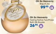 Oh So Heavenly Feeling Festive Two Phase Bath Silk Bauble