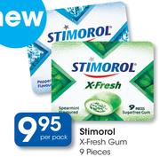Stimorol 9 Pieces X-Fresh Gum-Per Pack