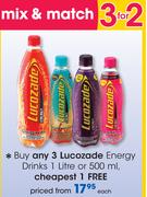 Lucozade Energy Drinks-1Ltr/500ml