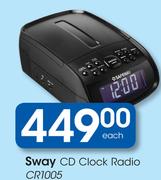 Sway CD Clock Radio CR1005-Each
