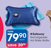 Safeway Rechargeable Hot Water Bottle-Each