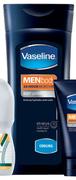 Vaseline Men Body Lotion-400ml or Body Cream-500ml Each