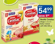 Nestle Cerelac Stage 1, 2 or 3 Baby Cereal With Milk-500g Each