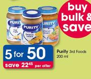 2Purity 3rd Foods-5x200ml Per Offer
