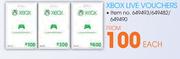 Xbox Live Vouchers-Each