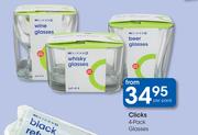 Clicks 4-Pack Glasses