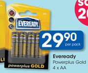 Eveready Powerplus Gold AA-4's