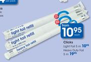 Clicks 5m Light Foil