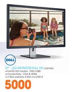 Dell 27" LED Monitor Full HD DS2740L