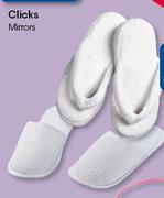 Clicks Waffle Cotton Slippers-Per Pair