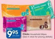 Clicks Household Wipes-Per Pack