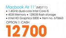Macbook Air 11" MD711