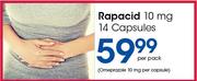 Rapacid 10 mg 14 Capsules-Per Pack
