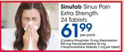 Sinutab Sinus Pain Extra Strength 24 Tablets-Per Pack