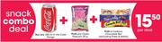 Coke Range-330ml + Clicks Popcorn-25g + Cadbury Chocolate Bar-Per Deal