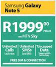 Samsung Galaxy Note 5-On MTN Sky