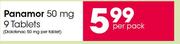 Panamor 50 mg 9 Tablets-Per Pack