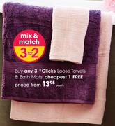 Clicks Loose Towels & Bath Mats-Each