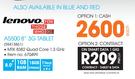 Lenovo A5500 8" 3G Tablet-On Smart Data 1 GIG
