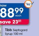 Tibb Septogard Syrup-100ml Each