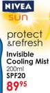 Nivea Sun Invisible Cooling Mist SPF20-200ml