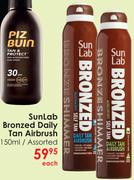 Sunlab Bronzed Daily Tan Airbrush Assorted-150ml Each