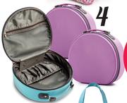 Clicks Hard Round Vanity Bag
